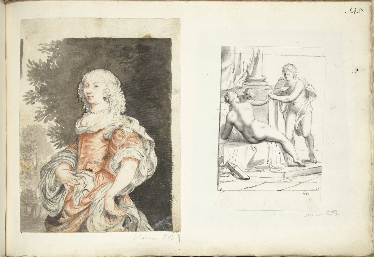 Ritratto di donna e Venere, Amore e Marte